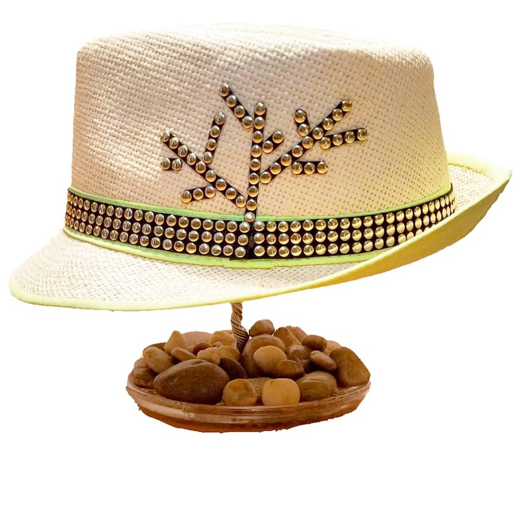 🌳Lime Green Funky Fun Fedora🎩